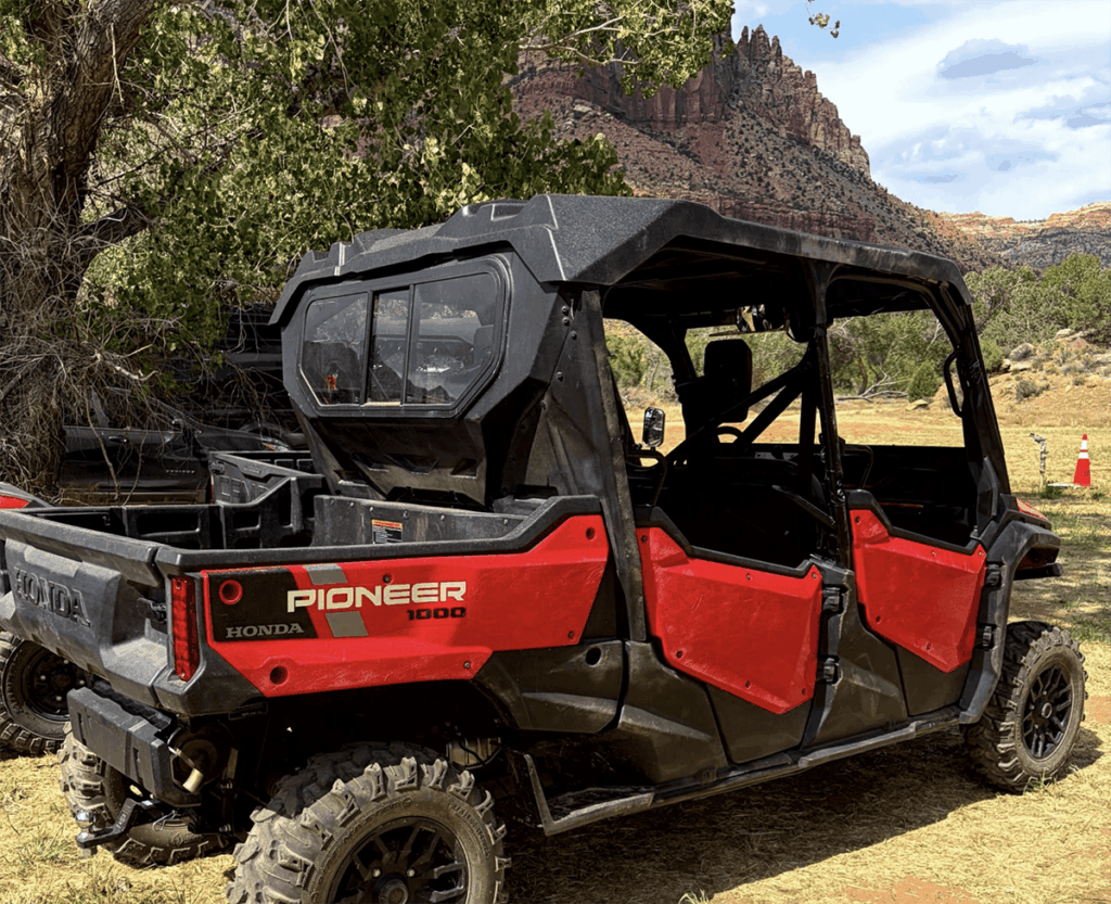 red pioneer side view